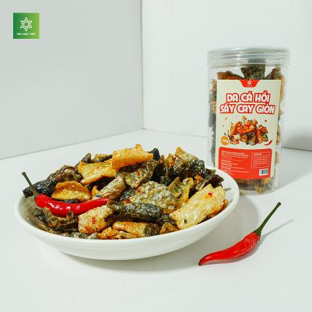Da Cá Hồi Sấy Cay Giòn Hoa Mặt Trời Farm
