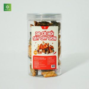 Da Cá Hồi Sấy Cay Giòn Hoa Mặt Trời Farm