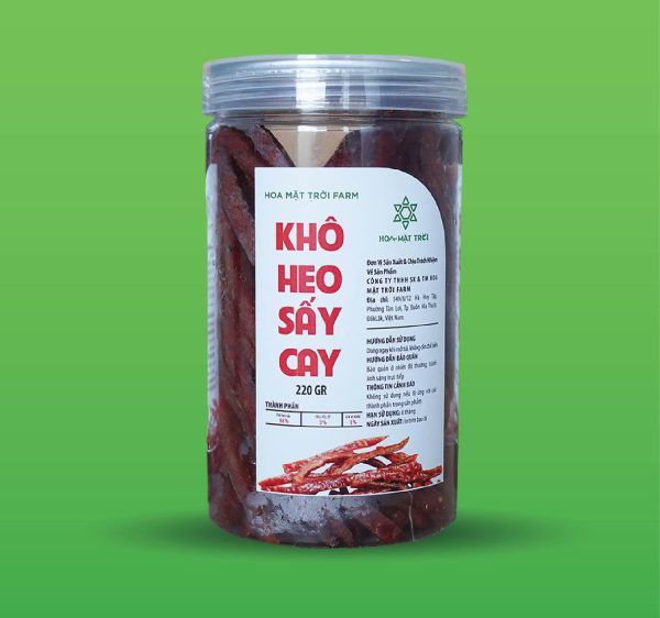 Khô heo sấy cay hoa mặt trời farm