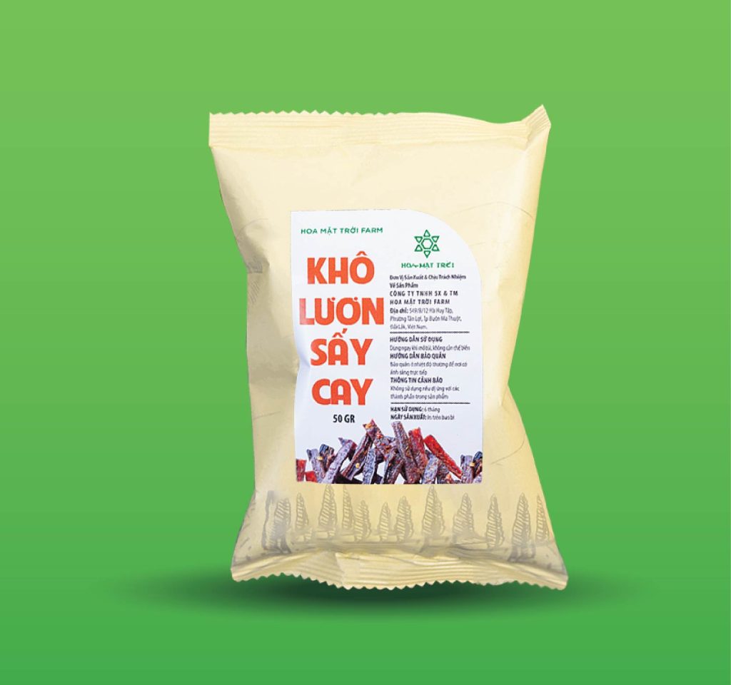 Khô lươn sấy cay Hoa Mặt Trời Farm