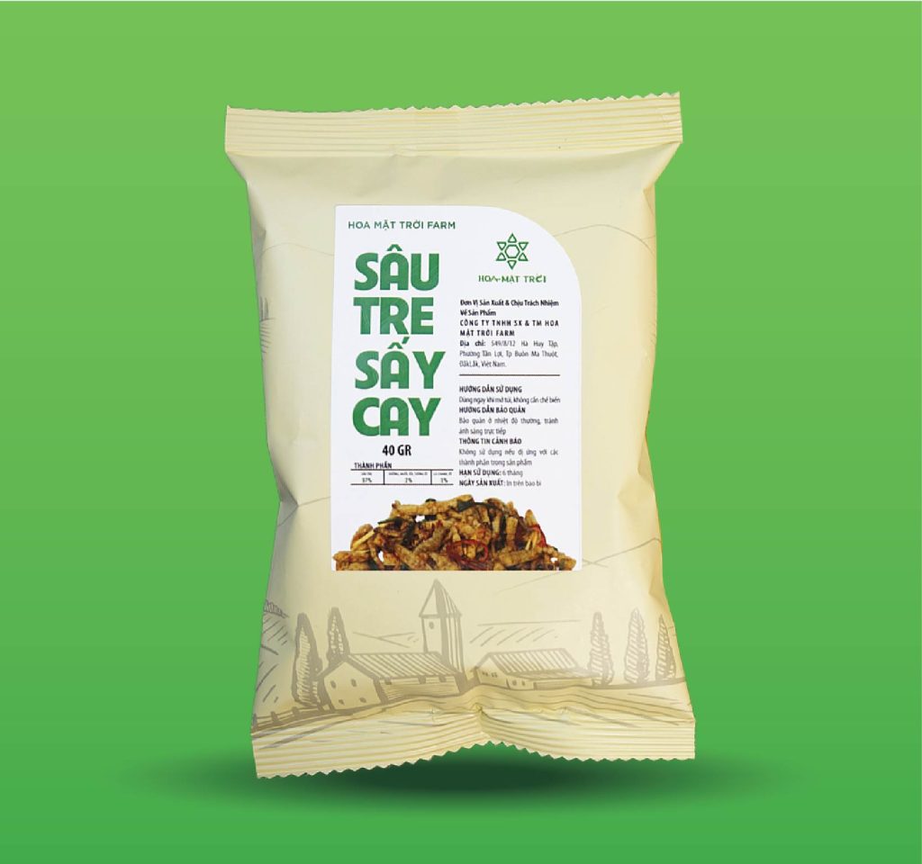 Sâu tre sấy cay
