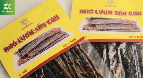 Khô lươn sấy cay